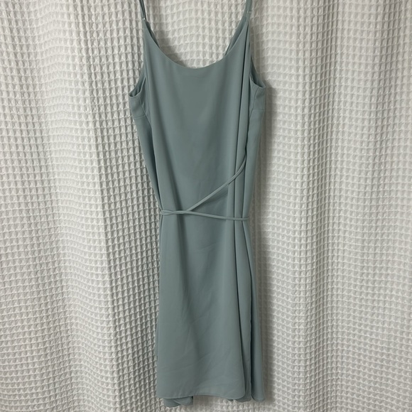 Aritzia Babaton Wrap Dress Light Blue Size Small - Picture 8 of 8